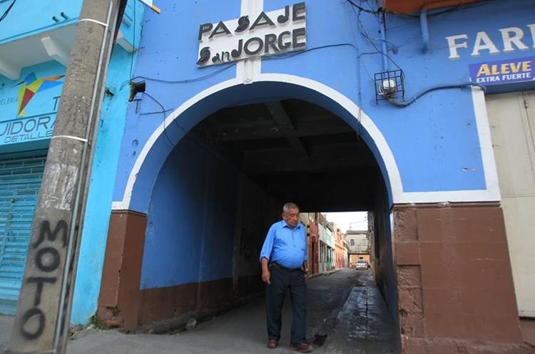 Pasaje San Jorge entre la 11 y 12 avenidas.(Prensa Libre: Esbin García)