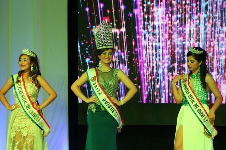 Heidy Michel Valdez Soto fue electa Señorita Quiché 2017 2018. (Foto Prensa Libre: Héctor Cordero)