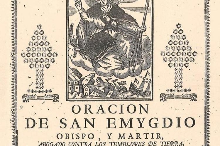 Una estampa publicada en la región valenciana de Almoradí, en España, una de las localidades afectadas por un terremoto en 1829 (Foto Prensa Libre: Gogistes Valencians).