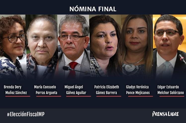 Nómina De Seis Candidatos Para Fiscal General Queda Integrada 5565