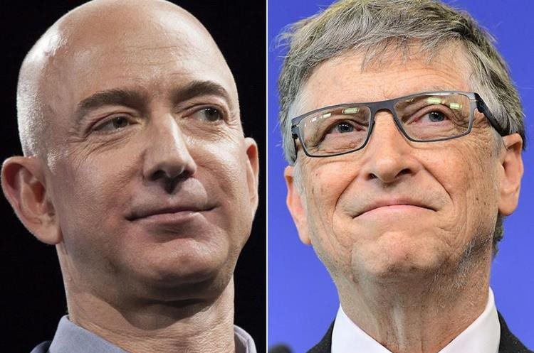Bezos superó a Bill Gates por 400 millones, según cálculo de Forbes. (Foto Prensa Libre: AFP)