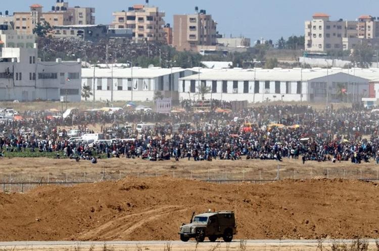 Agencia de Inteligencia israelí aseguró que Hamás, un grupo terrorista, está utilizando a las personas para hacer creer que es un movimiento ciudadano. (Foto Prensa Libre: AFP)