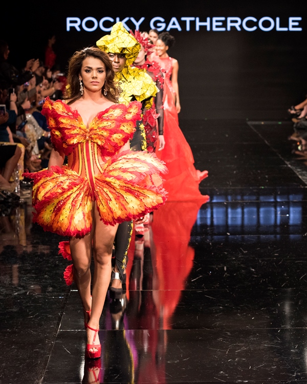 Miss Universo Guatemala representó la belleza nacional en Los Angeles Fashion Week. (Foto Prensa Libre: Mark Méndez)