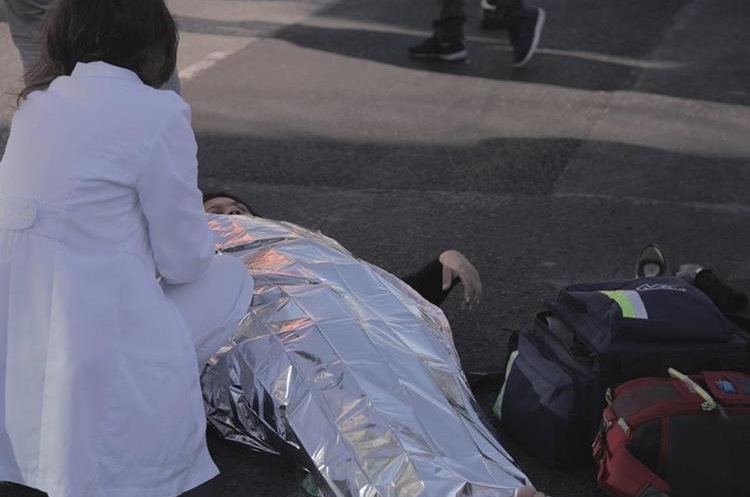 Ingrid Leticia Paredes Pulido fue trasladada al IGSS de Maternidad Pamplona, zona 13. (Foto Prensa Libre: Fabriccio Díaz).