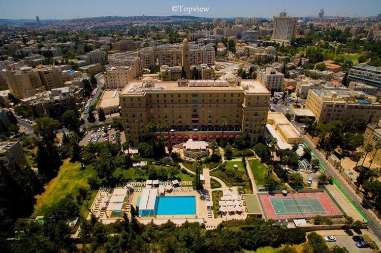 Hotel Rey David, vista panorámica del hospedaje cinco estrellas en Israel. (Foto Prensa Libre tomada del Facebook King David Hotel)