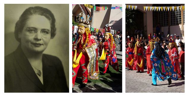 María Rasquin, de origen belga y última esposa de Rafael Piñol, fue quien patrocinó la danza. (Fotos: Coordinación del baile de Moros y Cristianos de la iglesia Las Charcas).