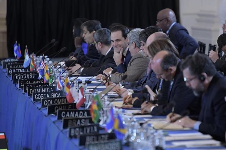 Vista general de los embajadores ante la OEA durante la 70ª Asamblea General.(EFE).