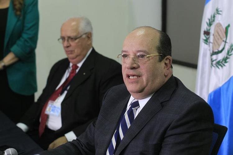 José Moreno durante una conferencia de prensa en enero de 2016. (Foto Prensa Libre: Hemeroteca PL).