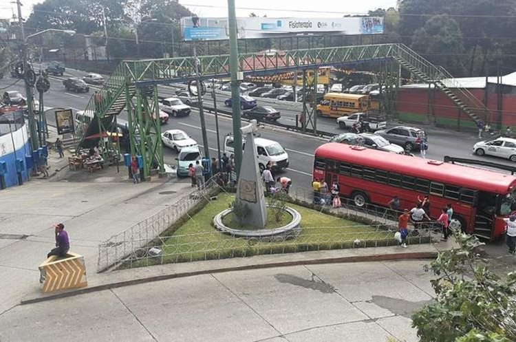 Vista panorámica del monumento, a un costado de la ruta Interamericana. (Foto Prensa Libre: Óscar Felipe Quisque)