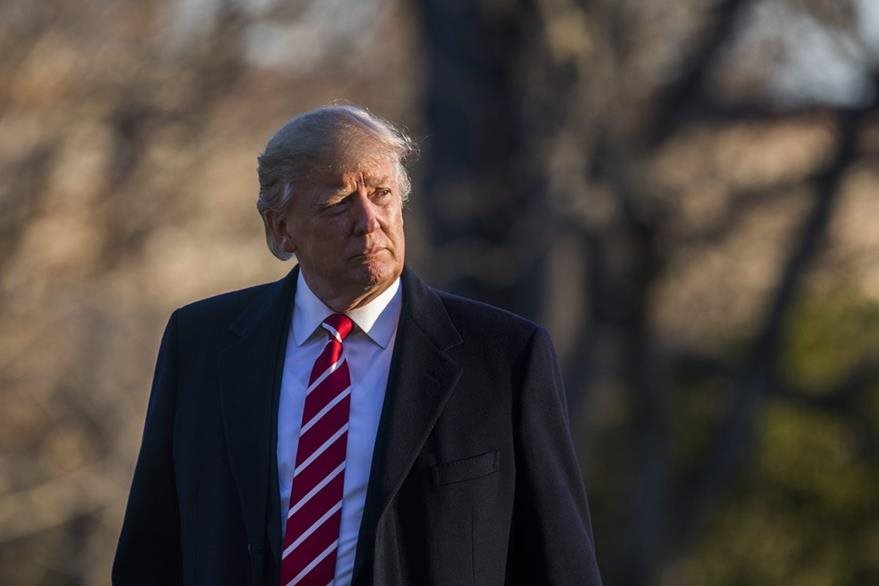 El presidente de Estados Unidos, Donald J. Trump, regresó el lunes a la Casa Blanca. (Foto Prensa Libre: EFE).